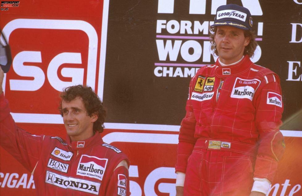 Den Grand Prix von Monaco muss Berger aufgrund seiner Imola-Verletzungen auslassen. In Estoril meldet er sich viereinhalb Monate später aber eindrucksvoll zurück: Berger gewinnt den Grand Prix von Portugal vor Alain Prost und übernimmt in der folgenden Winterpause ...