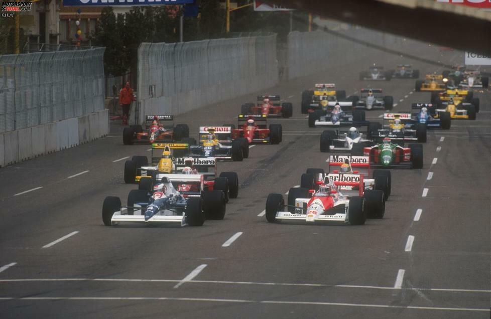 Berger holt sich beim Saisonauftakt in Phoenix die Pole-Position, wird beim Start des Rennens aber noch vor Kurve 1 von Überraschungsmann Jean Alesi (Tyrrell) überholt. Weil Berger im engen McLaren-Cockpit massive Platzprobleme hat, rutscht er wenig später in die Reifenstapel. Sieger in Phoenix: Teamkollege Ayrton Senna.