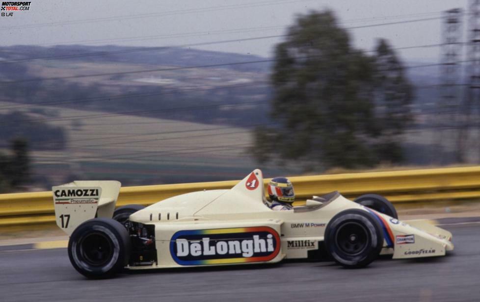 Für die Saison 1985 wechselt Berger zu Arrows. In seinem Rücken arbeitet aber weiterhin ein BMW-Triebwerk. Beim Grand Prix von Südafrika in Kyalami holt sich Berger mit Platz fünf die ersten beiden WM-Punkte seiner Formel-1-Karriere. Zwei Wochen nach Kyalami wird Berger beim Saisonfinale 1985 in Adelaide Sechster. Mit seinen drei WM-Punkten schließt er das Jahr auf Rang 20 der Gesamtwertung ab.
