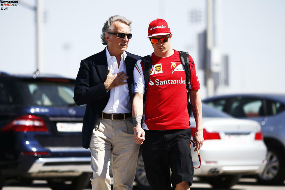 Am besten verdient hat Räikkönen immer bei Ferrari. Und so begräbt er alte Feindseligkeiten (mit Präsident Luca di Montezemolo) und unterschreibt ein zweites Mal bei der Scuderia - wo er sich Fernando Alonso als Teamkollegen antut.