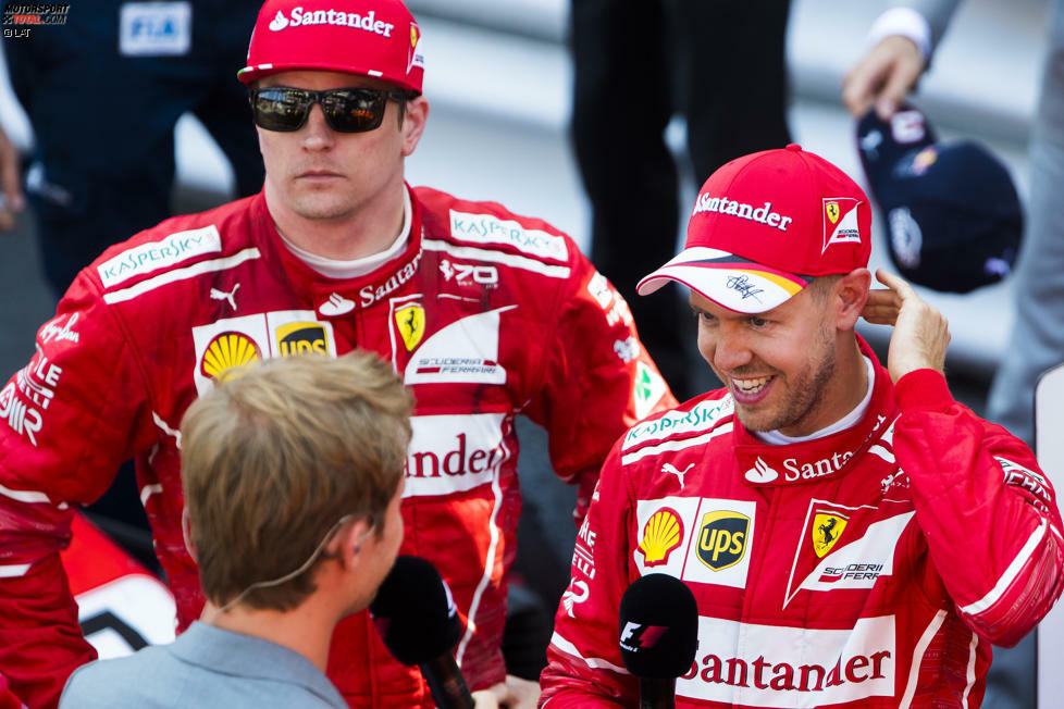 Nach zwei Vertragsverlängerungen ist aber klar: Räikkönen spielt bei Ferrari hinter Vettel auch 2017 die zweite Geige. Offensichtlich wird das in Ungarn und Monaco. Nach dem Start von der Pole muss er sich im Fürstentum mit Rang zwei begnügen.