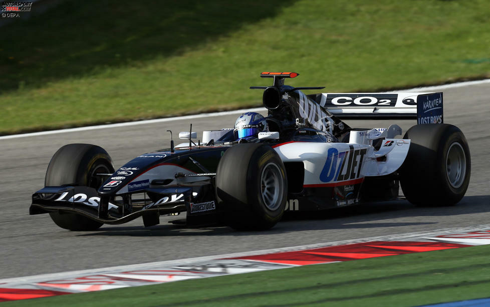 Patrick Friesacher im 2005er-Minardi, mit dem er beim Grand Prix der USA Sechster wurde.