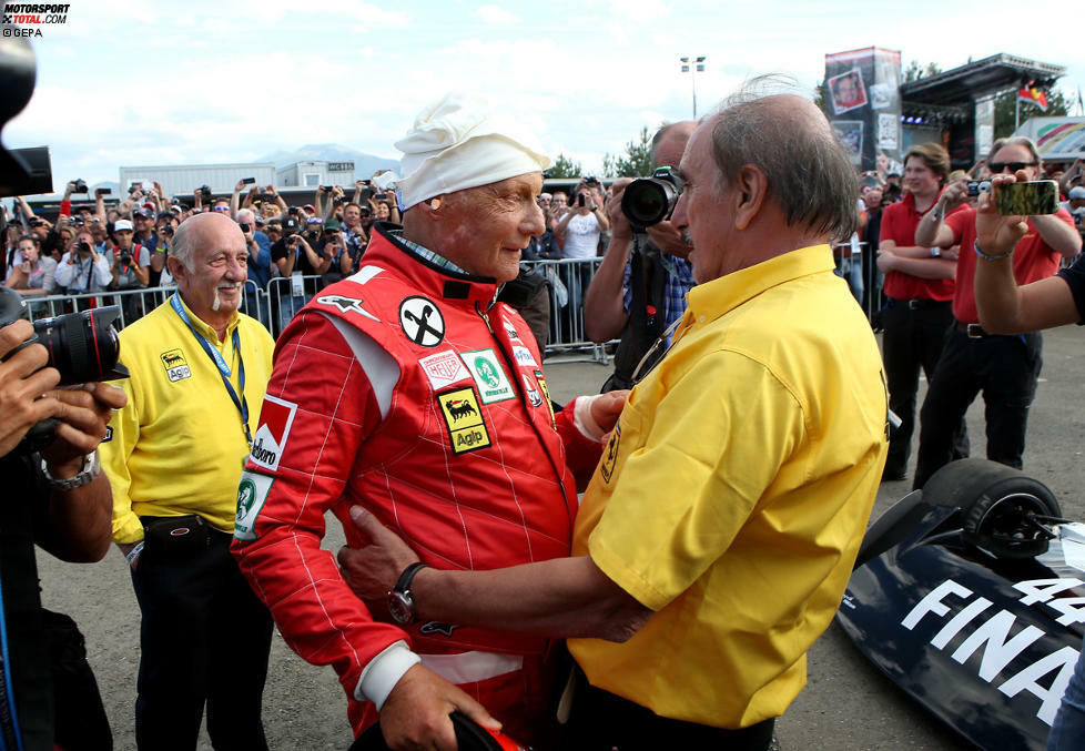 Alles wie damals: Für Niki Lauda wurde sogar sein früherer Ferrari-Mechaniker eingeflogen.