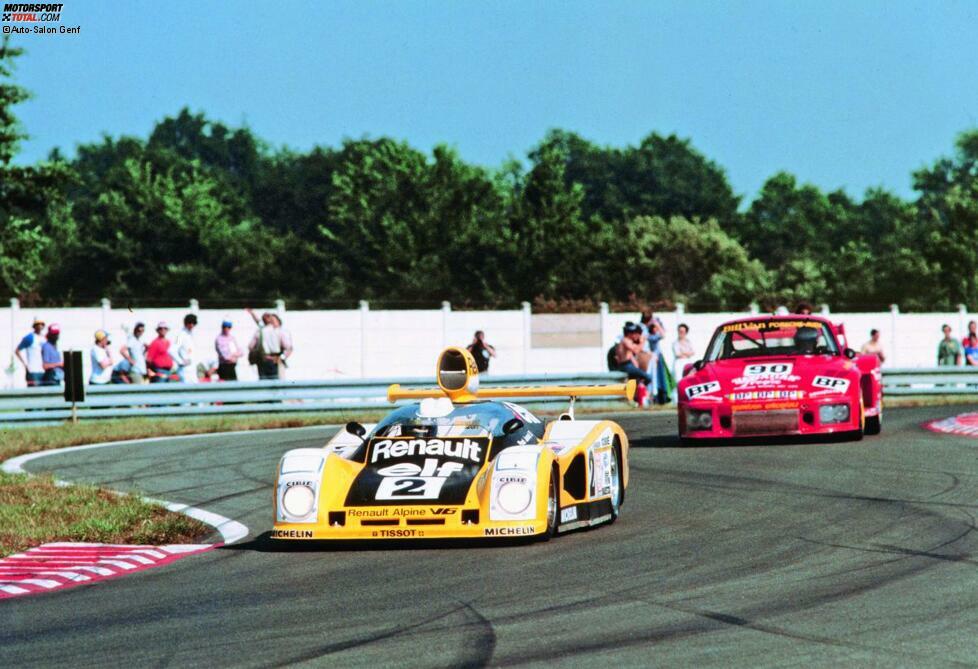 1978: Alpine Renault A442B Turbo - Nachdem sich Renault in den beiden Jahren zuvor den Porsche 936 hatte geschlagen geben musste, schlug 1978 die große Stunde der Franzosen. Didier Pironi und Jean-Pierre Jaussaud hielten die beiden Werks-Porsche in Schach.