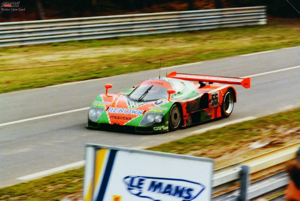 1991: Mazda 787B - Zwei Jahre später wurde in Le Mans wieder Motorsport-Geschichte geschrieben. Volker Weidler, Johnny Herbert und Bertrand Gachot sorgten für den ersten und bis heute einzigen Sieg eines Autos mit Wankelmotor.
