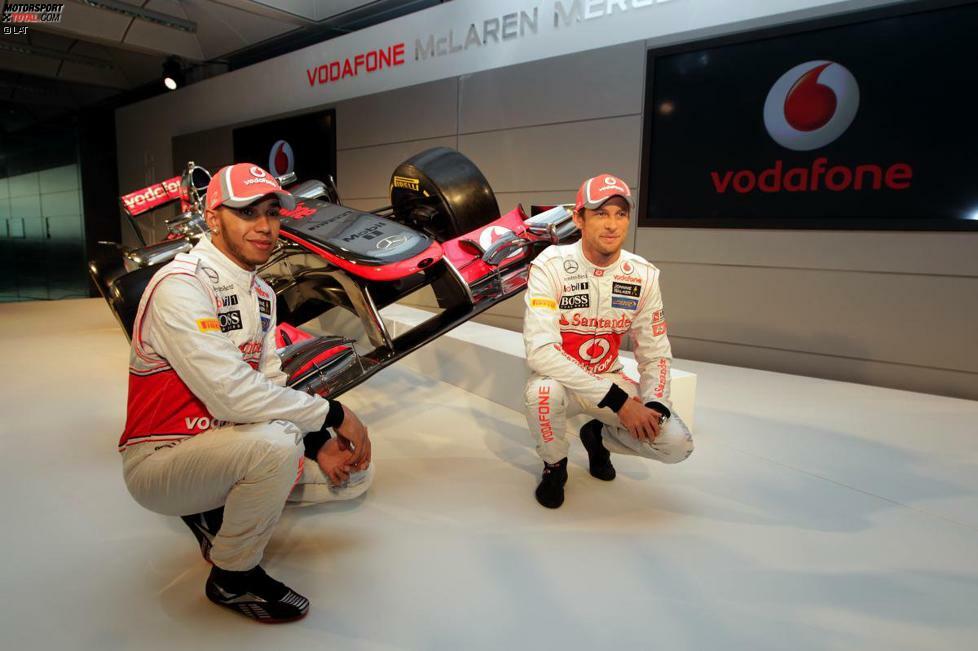 Auch 2012 gehen Hamilton/Button als McLaren-Duo an den Start, können aber nicht an frühere Erfolge anknüpfen.