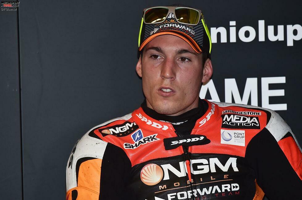 Und auch Aleix Espargaro enttäuscht: Mit dem Geschehen an der Spitze hat der führende Open-Pilot in Italien nichts zu tun: Mit mehr als 40 Sekunden Rückstand fährt der Forward-Pilot dank der Ausfälle als Neunter ins Ziel.