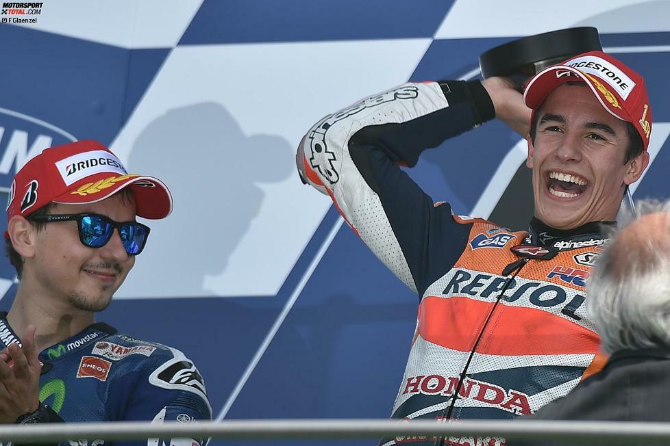 Weltmeister Marquez steht auch in Mugello ganz oben und reist mit 150 Punkten zum Heimrennen nach Barcelona.