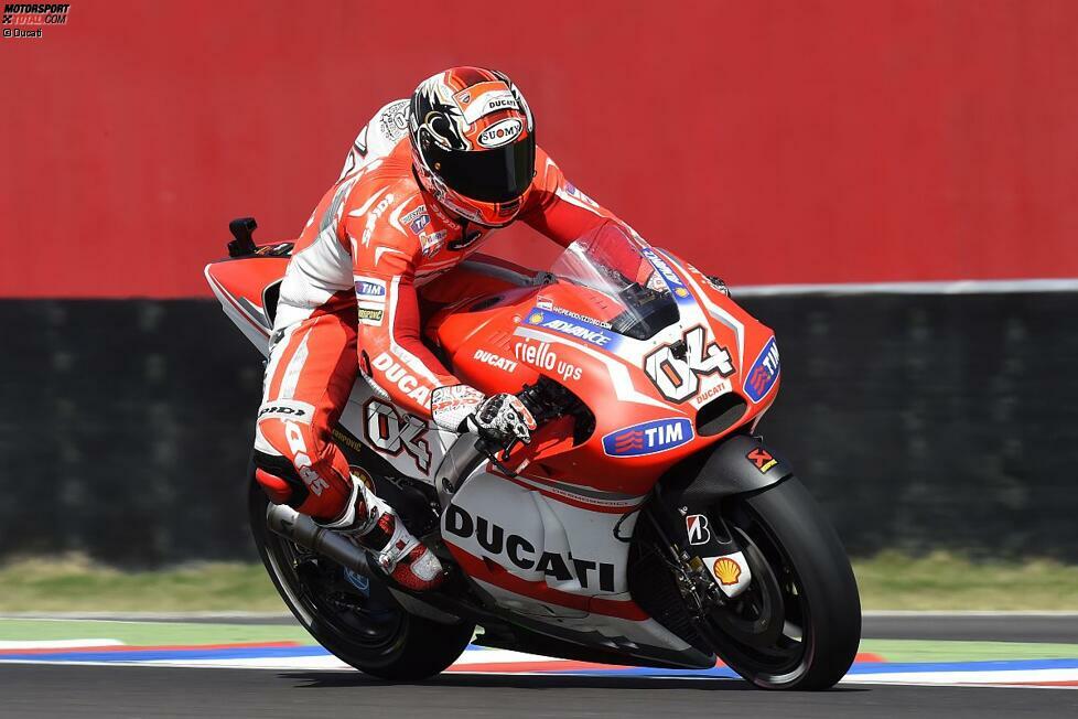 Für das Ducati-Werksteam ist es ein schwieriges Wochenende. Andrea Dovizioso wird zwei Wochen nach seinem Podestplatz nur Neunter. 