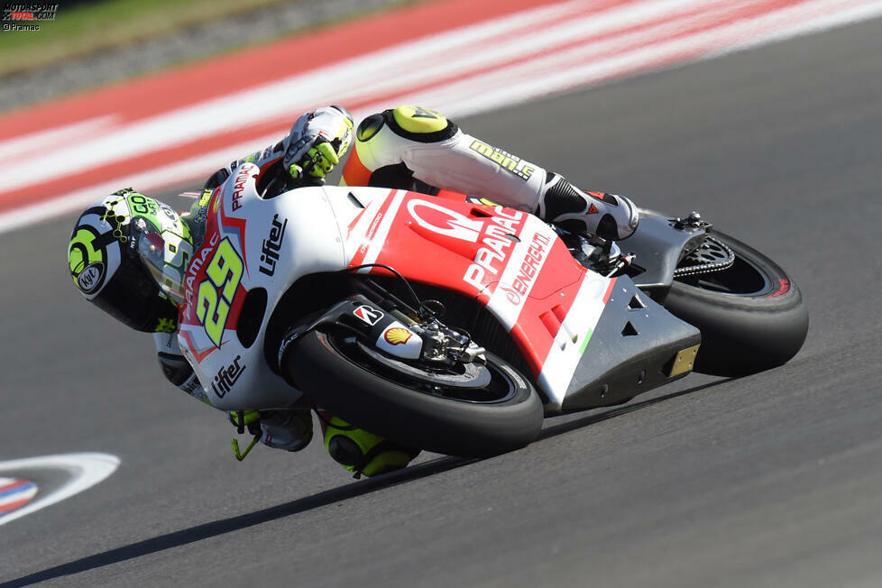 Sehr zufrieden ist auch Andrea Iannone, der nicht nur bester Ducati-Pilot ist, sondern mit Platz sechs auch das beste Ergebnis seiner MotoGP-Karriere feiert: 