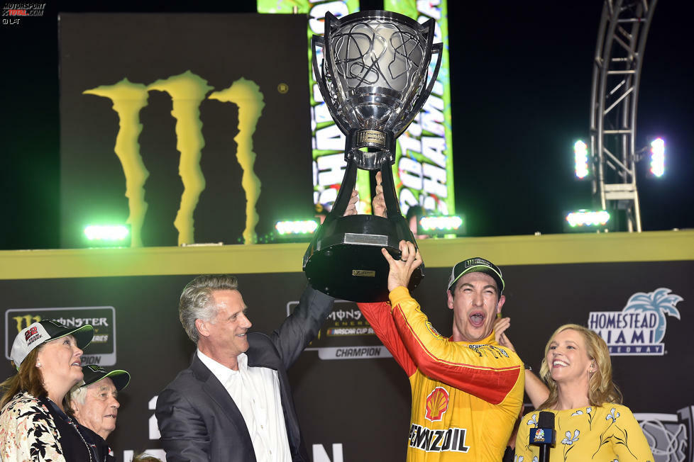 2018 gibt es zum zweiten Mal in Folge einen erstmaligen Champion: Joey Logano, der sich mit Sieg in Martinsville ins Finale gefahren hat, siegt auch in Homestead und ist damit erstmals NASCAR-Champion.
