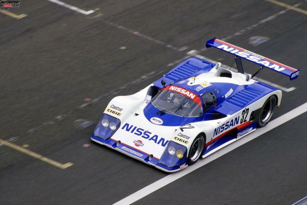 1988 wurde das Nissan-Engagement quasi verdoppelt: vier Autos fuhren in Le Mans. Der R88C (March-Chassis) mit Grice/Wilds/Percy schaffte in 24 Stunden 344 Runden an der Sarthe: Platz 14.