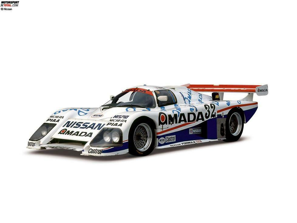 Nissan tauchte erstmals 1986 werksseitig in Le Mans auf. Man schickte zwei Fahrzeuge in den Klassiker. Der hier abgebildete R85V schaffte es auf Gesamtrang 16, der zweite Wagen fiel aus.