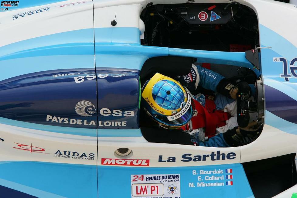 Der große ChampCar-Star Sebastien Bourdais blieb dem Team ein weiteres Jahr erhalten. 2004 verpasste der Franzose, der in Le Mans geboren wurde, gemeinsam mit Emmanuel Collard und Nicloas Minassian eine Zielankunft. Das Schwesterauto schrammte mit Ayari/Comas/Treluyer knapp am Podest vorbei.