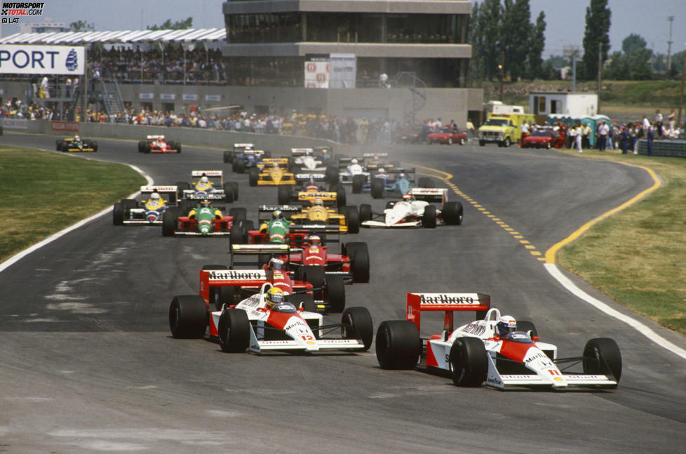 Die Saison 1988 steht ganz im Zeichen der McLaren-Dominanz. Alain Prost und Ayrton Senna gewinnen zusammen 15 der 16 Rennen und sind auch in Montreal nicht zu schlagen. Am Ende hat der Brasilianer rund fünf Sekunden Vorsprung auf seinen Teamkollegen, Thierry Boutsen hat als Dritter bereits über 50 Sekunden Rückstand auf den späteren Weltmeister.