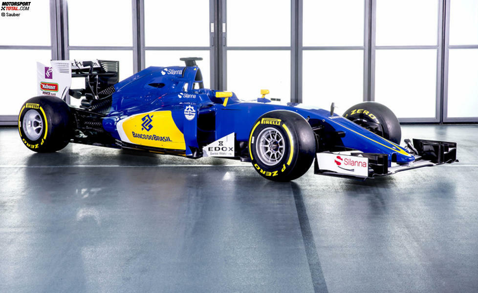 2016: Die Farbgebung bleibt gleich und auch der C35 selbst scheint seinem Vorgänger recht ähnlich zu sein. Auch die Fahrerpaarung bleibt mit Felipe Nasr und Marcus Ericsson gleich.