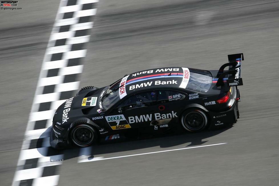 29. April 2012, Hockenheim (Deutschland): Neue Marke und neue Farben für Bruno Spengler, der in der Winterpause von Mercedes zu BMW gewechselt ist. Doch die Premiere im Bayern-Auto misslingt: Spengler fällt nach einem Crash vorzeitig aus.