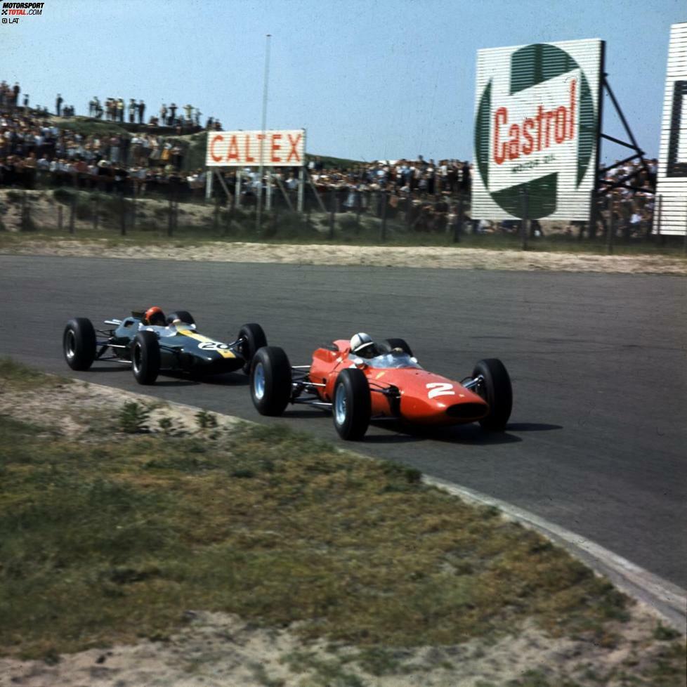 1964 ist dann Surtees' Jahr. Bei allen Saisonrennen, die er beendet, steht der Brite auf dem Podium.