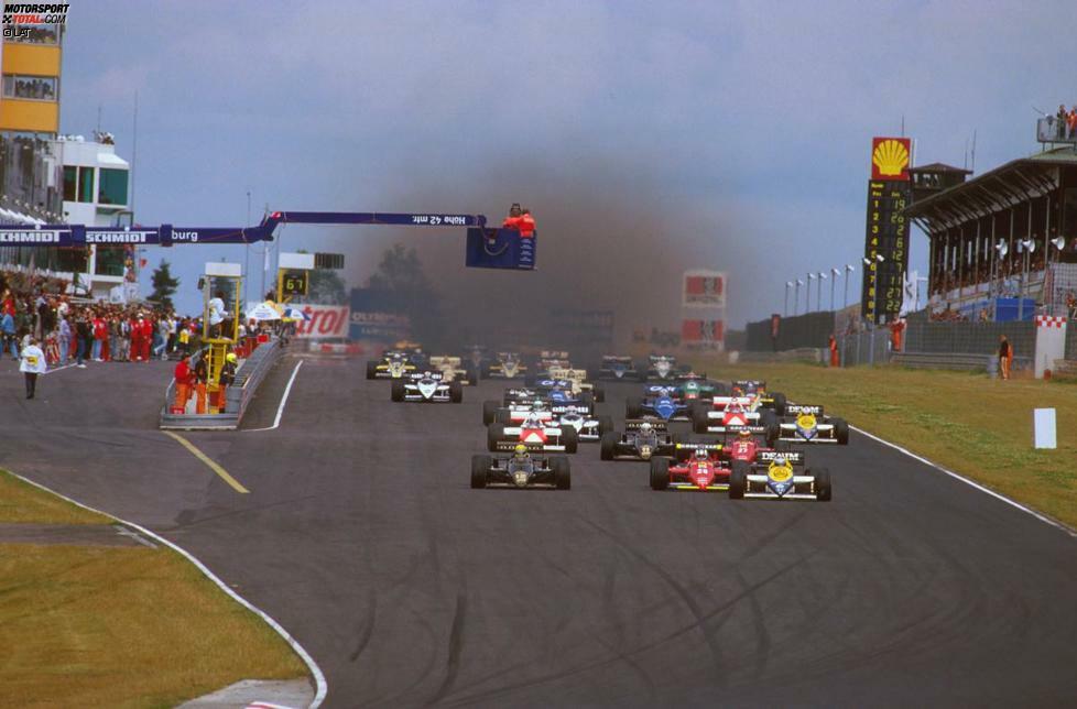 Nach dem Bau des neuen Grand-Prix-Kurs am Nürburgring wechselt der Große Preis von Deutschland noch einmal in die Eifel. Ferrari-Pilot Michele Alboreto sollte jedoch für längere Zeit der letzte Pilot sein, der in der Formel 1 auf dem Nürburgring gewinnt.