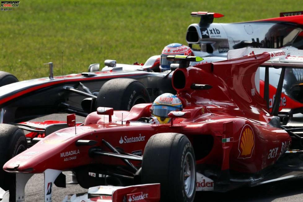 2010 die bislang letzte Ferrari-Sternstunde: Fernando Alonso kämpft Jenson Button nieder und sichert sich nach der Pole-Position auch den Sieg. Durch die Schnellste Runde gelingt ihm sogar das Triple. Danach beginnt eine Durststrecke für die leidenschaftlichen Tifosi.