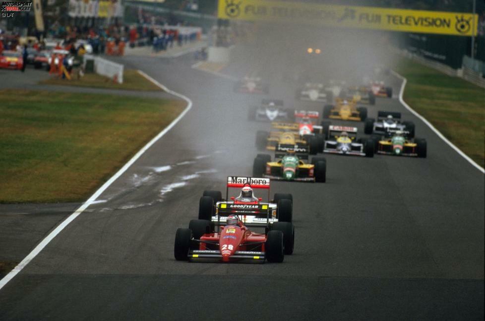 Nach dem 1977er-Rennen verschwindet Japan für zehn Jahre von der Formel-1-Landkarte. 1987 kehrt das Rennen zurück, allerdings nicht in Fuji, sondern in Suzuka. Gerhard Berger (Ferrari) gewinnt, Nelson Piquet (Williams) wird Weltmeister, nachdem Teamkollege Nigel Mansell im Qualifying einen schweren Unfall hat und nicht starten kann.