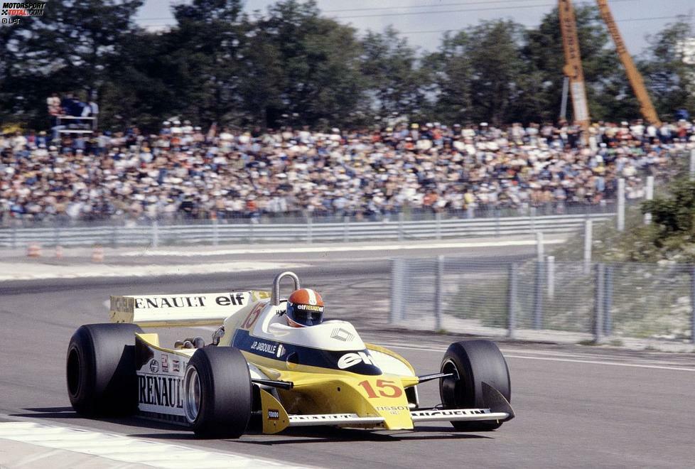 Knapp zwei Jahre nach dem Debüt des Turbomotors stellte sich der erste große Erfolg ein - und das ausgerechnet beim Renault-Heimrennen in Dijon, beim Großen Preis von Frankreich 1979. Jean-Pierre Jabouille siegte im Renault RS10 und machte den 1,5-Liter-Turbomotor zu einem echten Siegerkonzept. Randnotiz: Eben dieses Rennen ist vor allem für das Duell zwischen Rene Arnouox und Gilles Villeneuve berühmt!