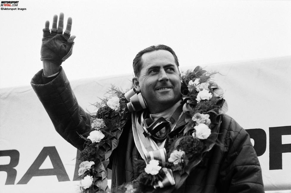 Jack Brabham (Weltmeister 1959, 1960, 1966) - 128 Rennen, 14 Siege zwischen 1955 und 1970