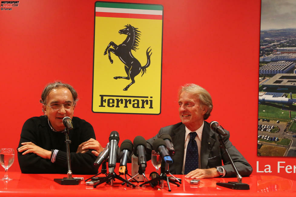 10. September 2014: Nach wochenlangen Gerüchten gibt Luca di Montezemolo offiziell seinen Rücktritt als Ferrari-Präsident bekannt. FIAT-Chef Sergio Marchionne soll die Position ab 13. Oktober offiziell übernehmen. Während Montezemolo Alonso für den besten Fahrer im Feld hält, kündigt Marchionne Ferrari-intern einen Neubeginn an.