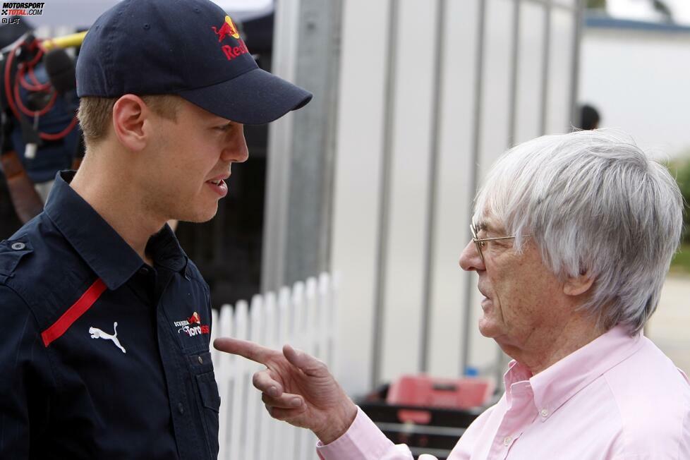 18. Januar 2009: Vettel, als sensationeller Monza-Sieger auf Toro Rosso gerade zu Red Bull gewechselt, gilt als zukünftiger Weltmeister. Und Formel-1-Boss Bernie Ecclestone erweist sich als Prophet: 