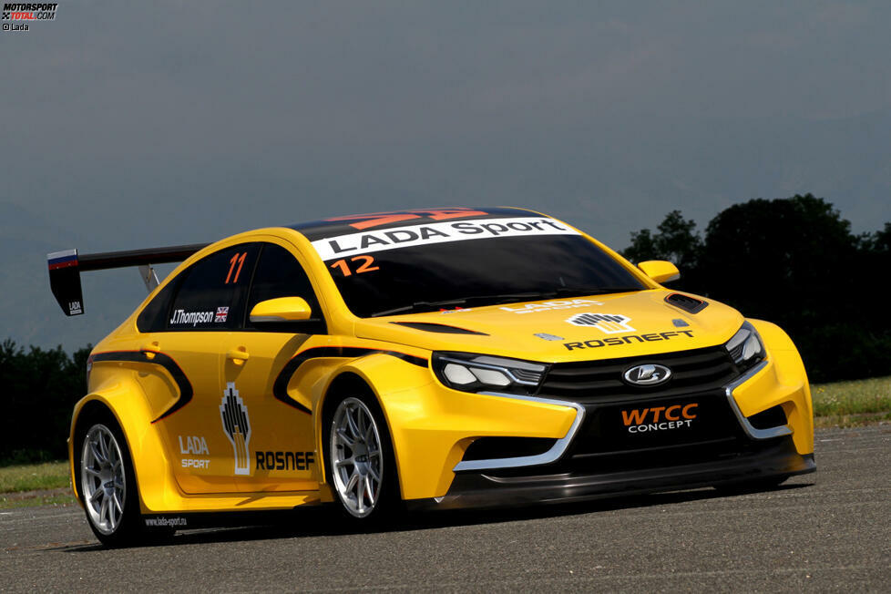 Vom 110 über den Priora und den Granta zum Vesta: Lada hat seit 2008 bereits drei unterschiedliche Automodelle in der WTCC eingesetzt. 2015 gibt das fünfte (hier als Studie) sein Renndebüt.