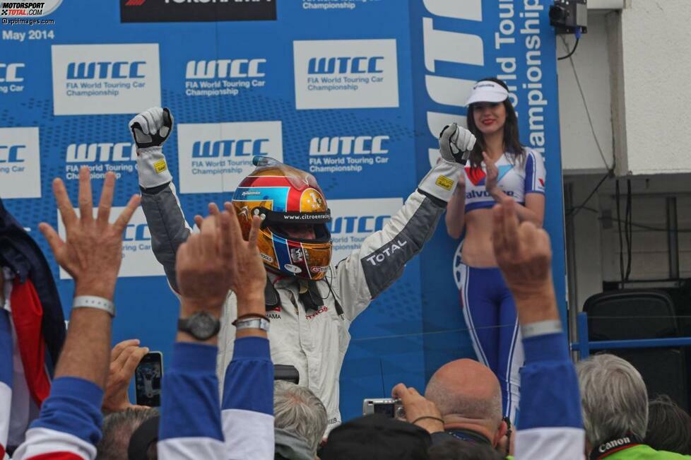 Budapest (Ungarn), 4. Mai 2014: Yvan Muller (Citroen)