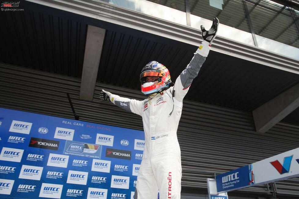 Spa-Francorchamps (Belgien), 22. Juni 2014: Jose-Maria Lopez (Citroen)