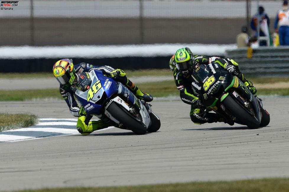 Nach der Sommerpause fuhren die Top 3 in einer eigenen Liga. In Indy erkämpfte sich Rossi in der letzten Runde den vierten Platz und ließ Cal Crutchlow und Alvaro Bautista hinter sich.