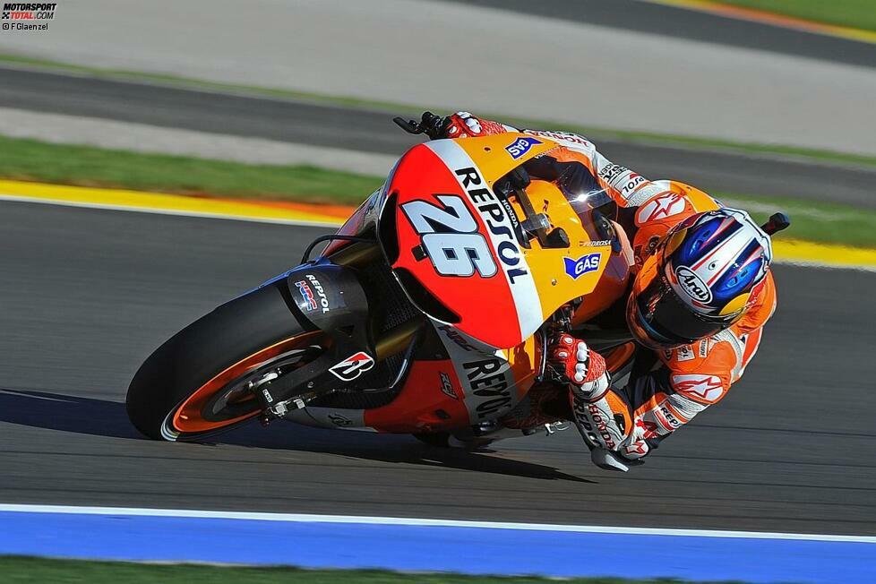 Pedrosa sammelte in der Saison 2013 insgesamt 300 Punkte, gewann drei Rennen und wurde WM-Dritter.