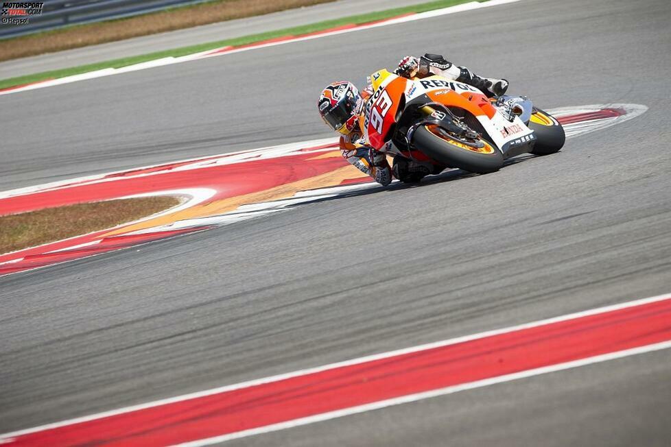 Bei den Tests in Austin überraschte der Rookie mit der Bestzeit. Keiner der anderen Piloten gewöhnte sich so schnell an die neue Piste in Texas.