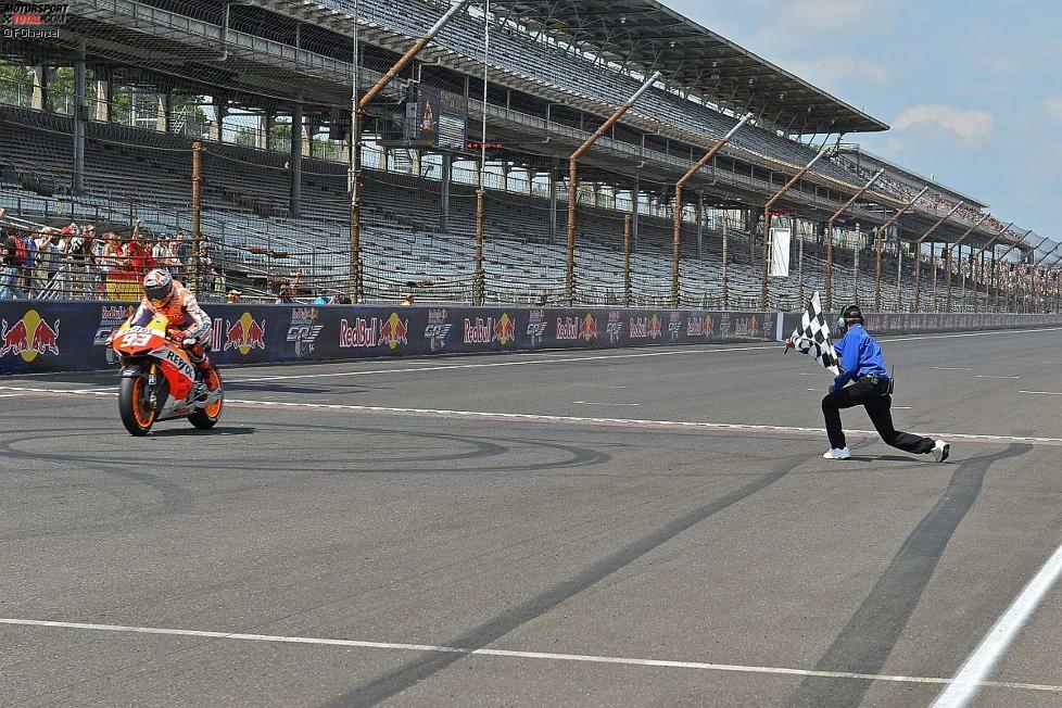 Nach der Sommerpause setzte Marquez seine Siegesserie in Indy fort und baute damit seine WM-Führung weiter aus.