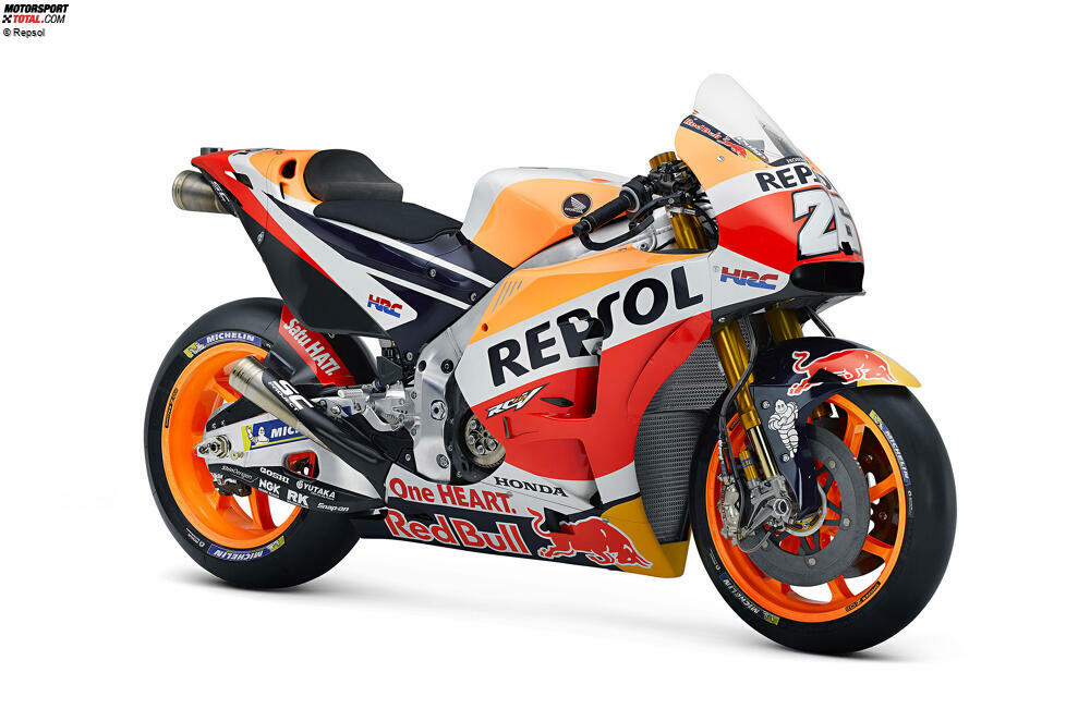 Honda RC213V (Jahrgang 2018): über 240 PS Leistung - 160 Kilogramm - 20 Liter Kraftstoff - Fahrer: Marc Marquez (Weltmeister), Dani Pedrosa (WM-Elfter)