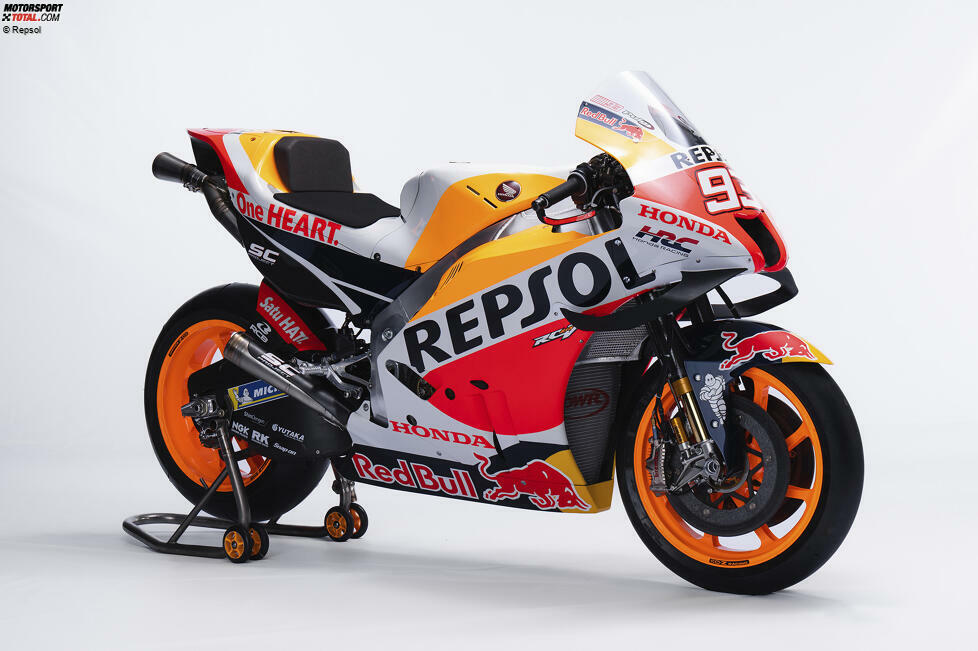 Honda RC213V (Jahrgang 2022): über 250 PS Leistung - 160 Kilogramm - 20 Liter Kraftstoff - Fahrer: Marc Marquez (WM-13.), Pol Espargaro (WM-16.)