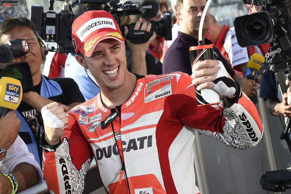 Und in Motegi sorgte Dovizioso ausgerechnet in Japan für die erste Pole-Position. Es war die erste Ducati-Pole seit 2010.