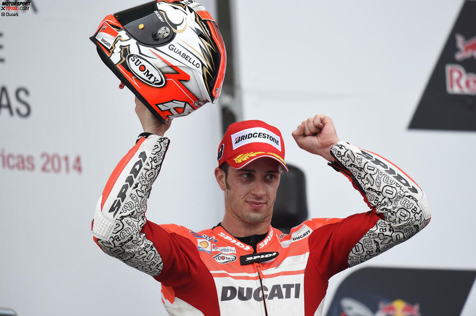 Andrea Dovizioso stand schon beim zweiten Saisonrennen in Austin als Dritter auf dem Podest. Auch wenn dieses Ergebnis als Erfolg zu verbuchen ist, kam es eher dadurch zustande, dass die Yamaha-Asse patzten.