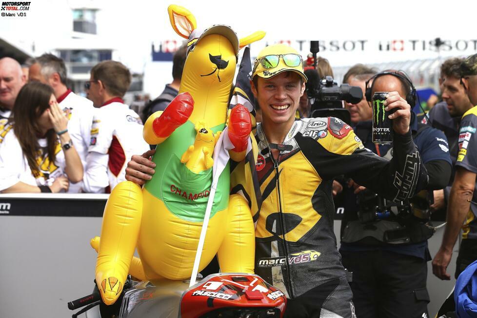 Ähnliches Ergebnis auf Phillip Island. Rabat setzt sich knapp gegen Kallio durch und wird Dritter. Damit hat der Spanier schon eine Hand an der WM-Trophäe.