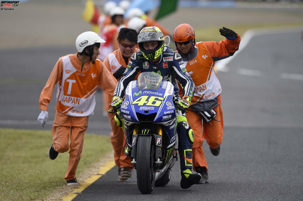 Das kann den Altmeister aber nicht aufhalten: In Japan stürmt Valentino Rossi wieder auf das Podest, bevor ihm in Australien der zweite Saisonsieg gelingt.