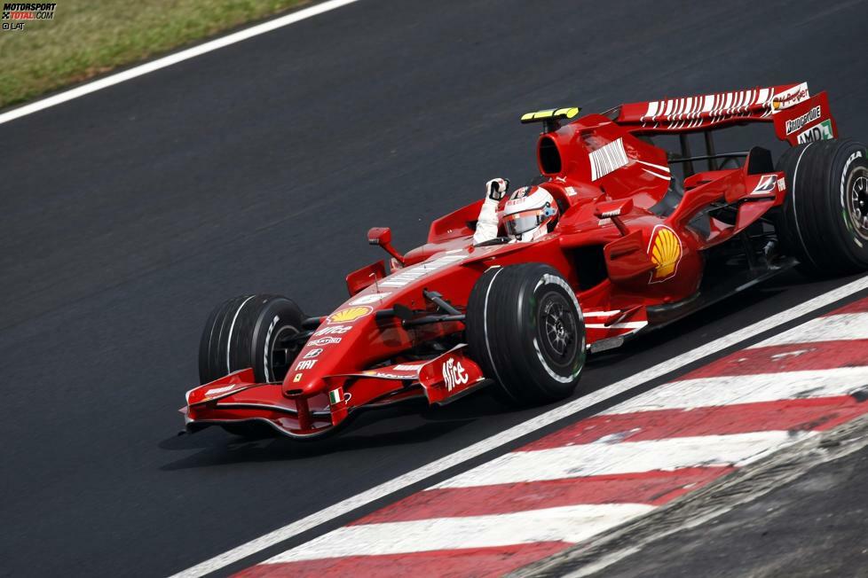 9. Den bislang letzten Ferrari-Titel stellte Kimi Räikkönen im Jahr 2007 sicher. Damals profitierte der 