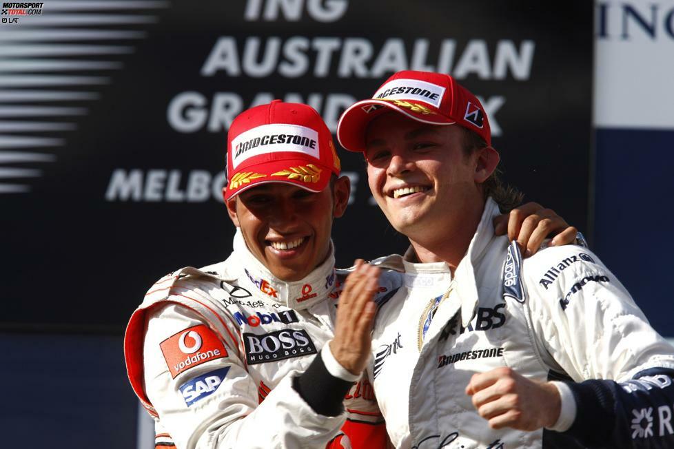 L wie Lewis: Kart-Kumpel, Dauerrivale, Teamkollege - zu keinem anderen Fahrer hat Rosberg ein so intensives Verhältnis wie zu Lewis Hamilton.