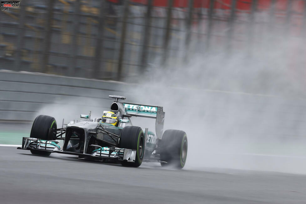 Nico Rosberg geht am Freitag besser als alle anderen über das Wasser. Sowohl im ersten als auch in zweiten Freien Training fährt der Mercedes-Pilot die Bestzeit.