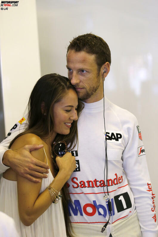 Jessica Michibata und Jenson Button: War es für das Traumpaar der Formel 1 schon der letzte Grand Prix? Es wäre ein Verlust für den Paddock - und vor allem für die Fotografen.