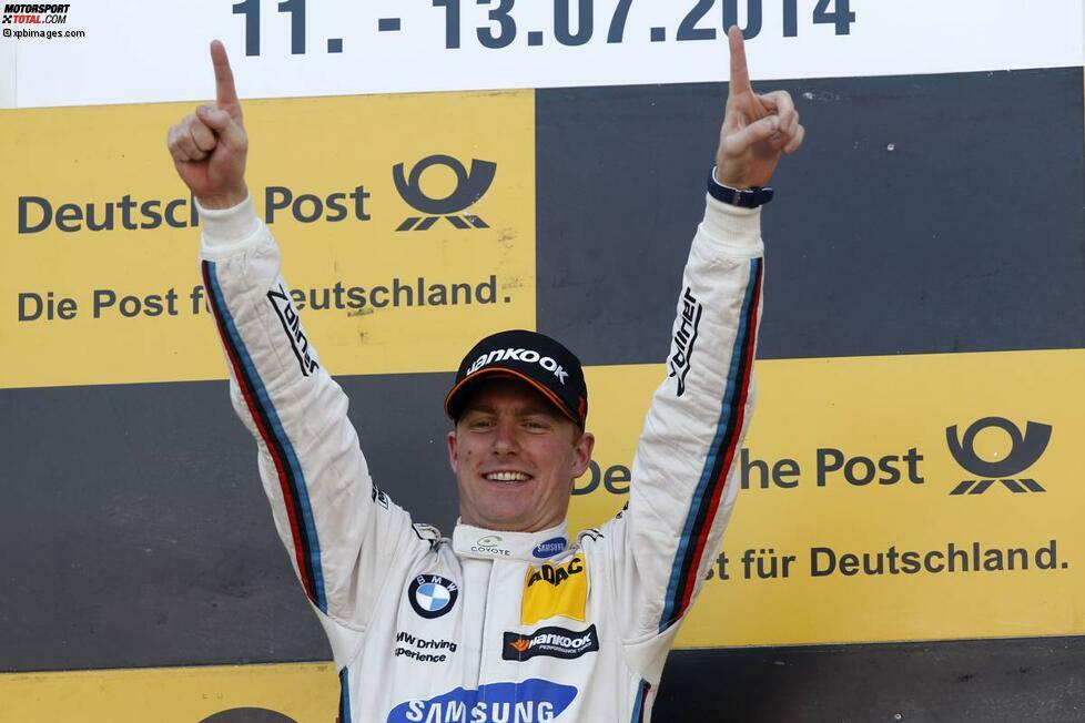 Top: Maxime Martin (BMW/Belgien) bestritt 2014 seine erste komplette Saison in der DTM. Schon sein fünftes Rennen gewann er, wurde am Ende als Siebter bester Neueinsteiger - wie Wittmann im Jahr davor.