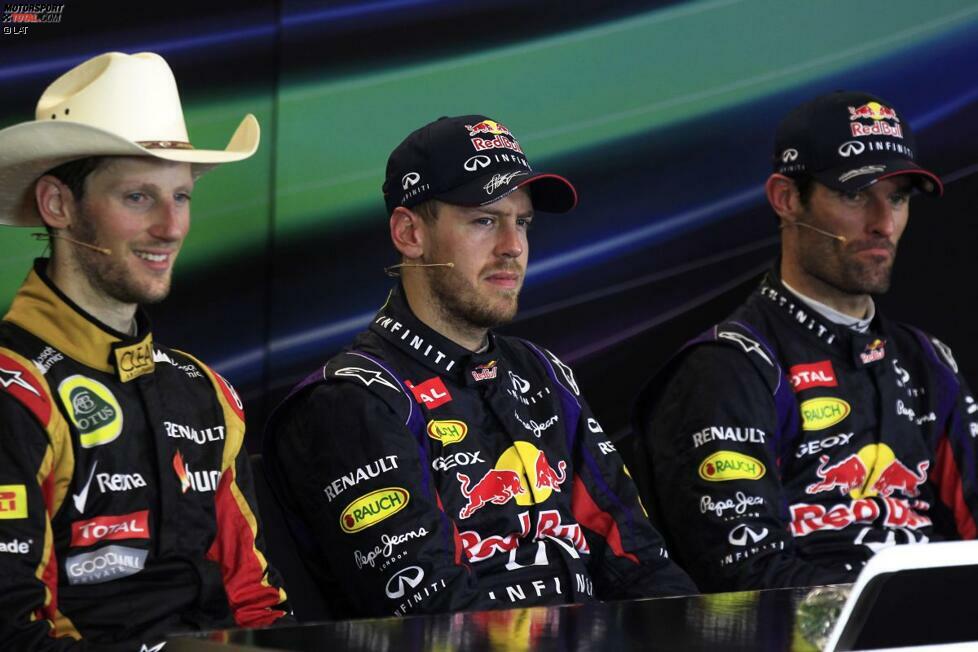 Beim Grand Prix der USA 2013 hatten die Fahrer auf den ersten drei Plätzen allesamt einen Renault-Motor im Heck ihrer Boliden: Vettel gewann für Red Bull vor Romain Grosjean (Lotus) und dem zweiten Red-Bull-Piloten Mark Webber. Seither ist Renault kein weiterer Dreifacherfolg dieser Art gelungen. In der Saison 2013 war Austin das vierte Rennen, bei dem Renault ein derartiger Triumphzug gelang. In der gesamten V8-Ära war es für den französischen Motorenhersteller das sechste Mal.