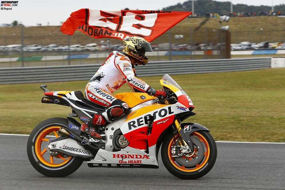 Platz zwei in Motegi - In Japan erobert Marquez den zweiten Platz und ist damit vorzeitig Weltmeister. 