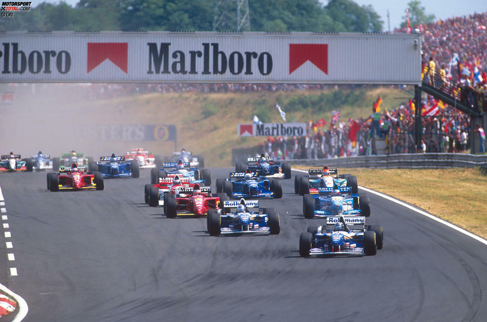 13. August 1995: Ein letztes Aufbäumen von Hill, der den Grand Prix von Ungarn auf dem Hungaroring vor Williams-Teamkollege Coulthard gewinnt. Durch Schumachers Ausfall (Benzinpumpe) gewinnt das Titelduell noch einmal an Spannung.